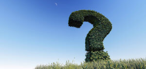 Topiary question mark